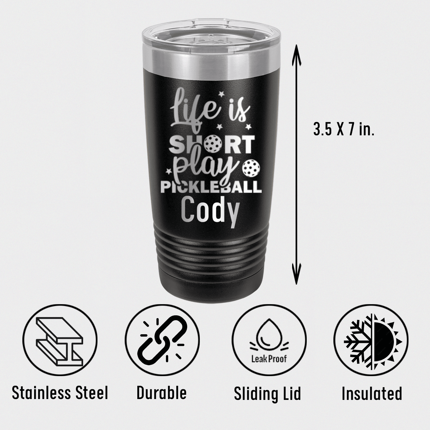 Personalized That Pickle Life Tumbler for her, Customized Gifts for Women by Groovy Girl Gifts