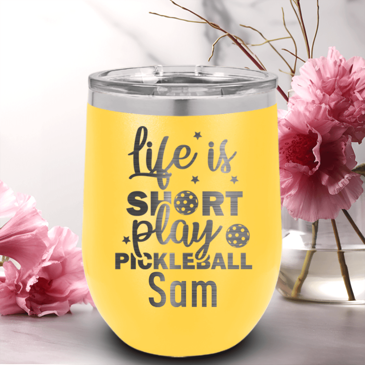 Personalized That Pickle Life Wine Tumbler for her, Customized Gifts for Women by Groovy Girl Gifts