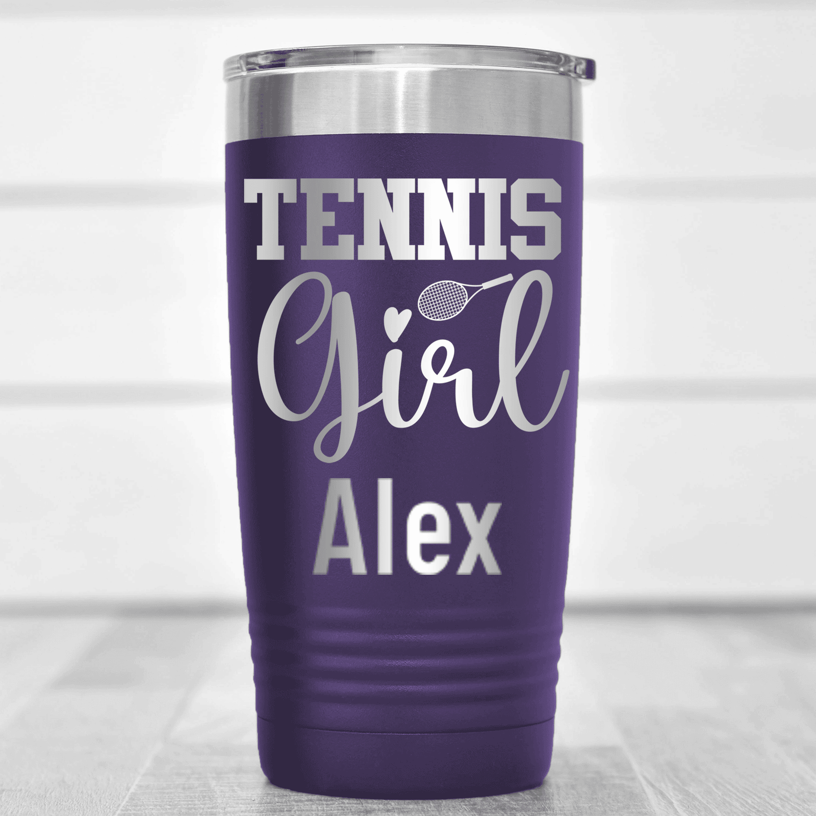 Purple Tennis For Her Tumbler With That Tennis Girl Design