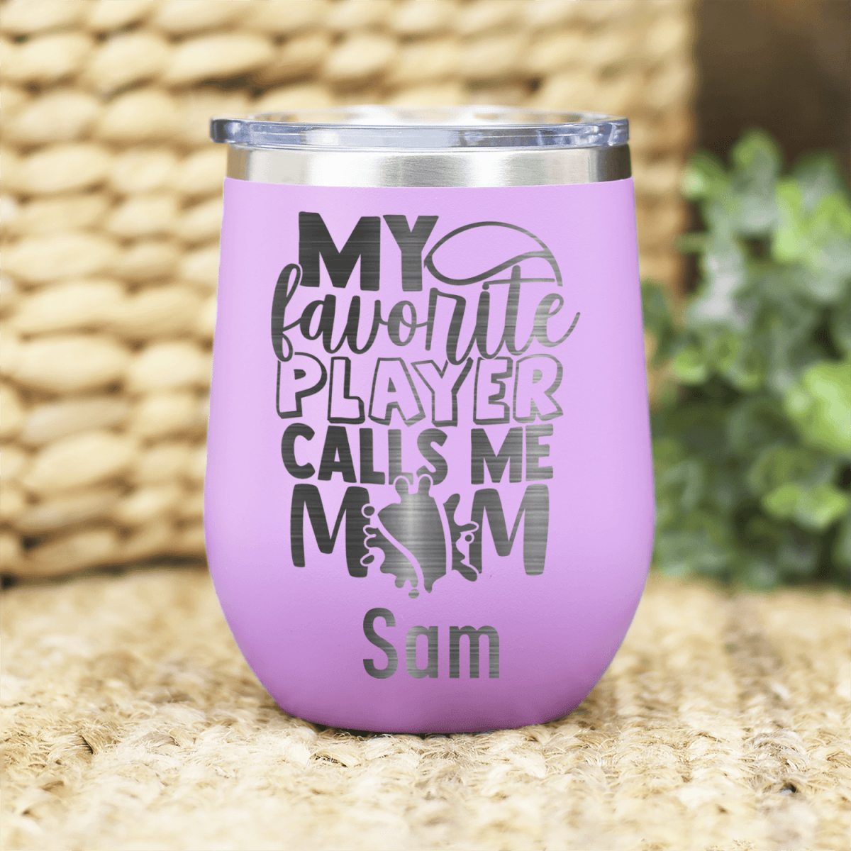 Personalized That Tennis Player Calls Me Mom Wine Tumbler for her, Customized Gifts for Women by Groovy Girl Gifts