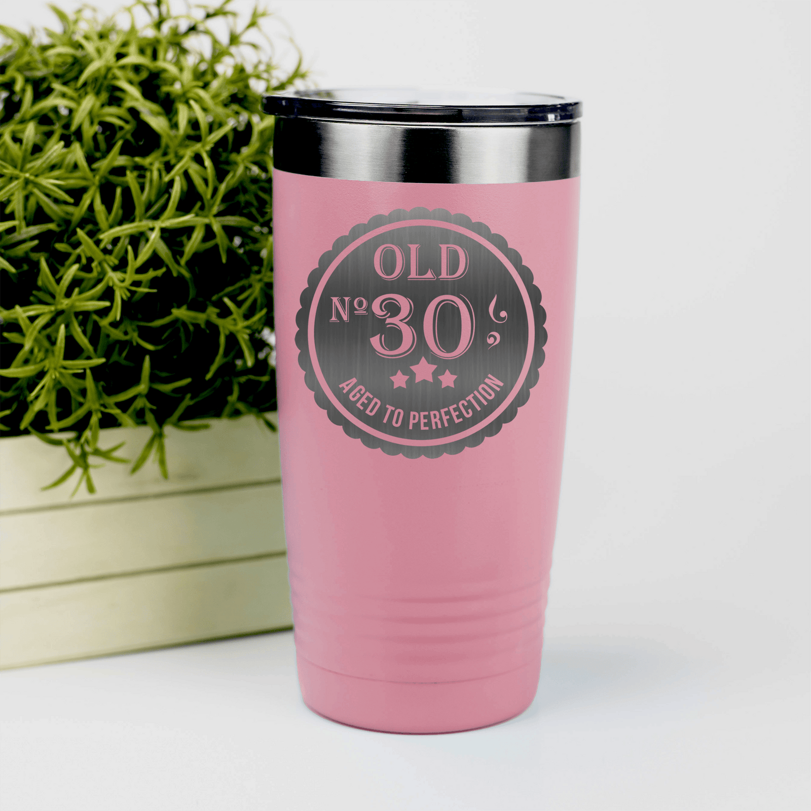 Salmon birthday tumbler Thirty Aged To Perfection