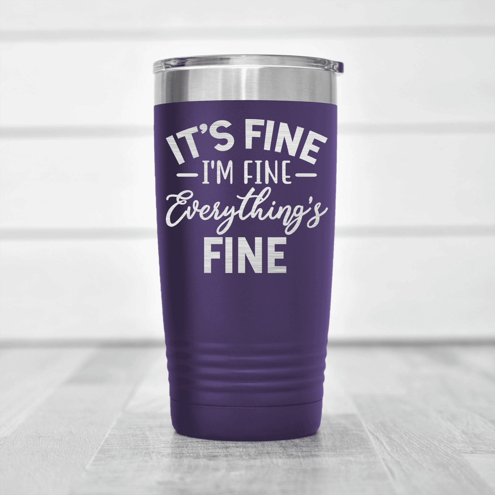 Purple pickelball tumbler Totally Not Fine