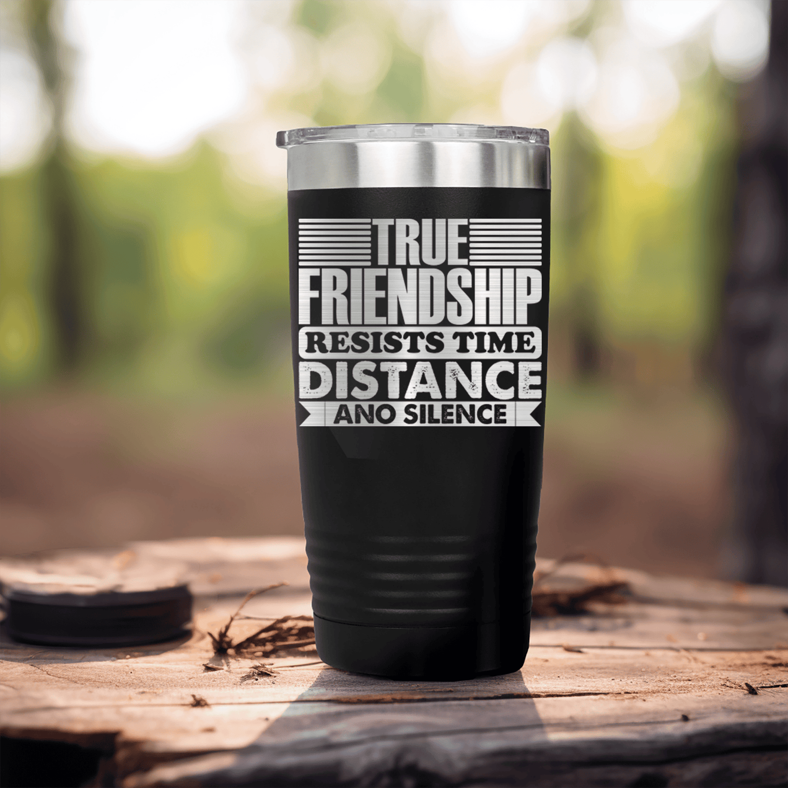 Black Best Friend tumbler True Friendship Resists Time