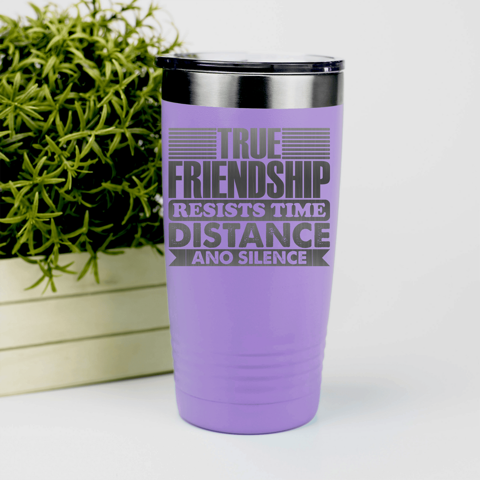 Light Purple Best Friend tumbler True Friendship Resists Time
