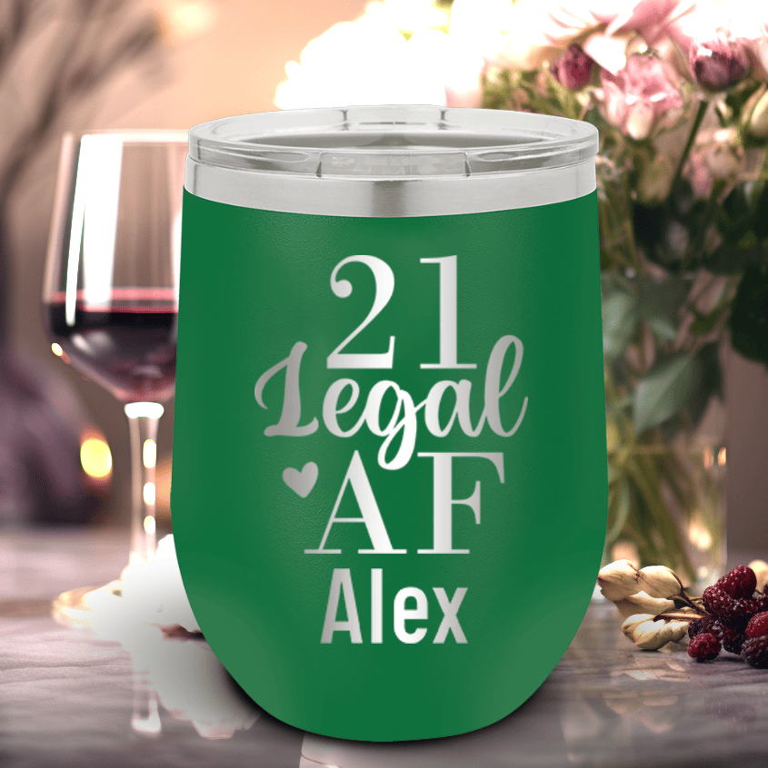 Personalized Twenty One AF Wine Tumbler for her, Customized Gifts for Women by Groovy Girl Gifts