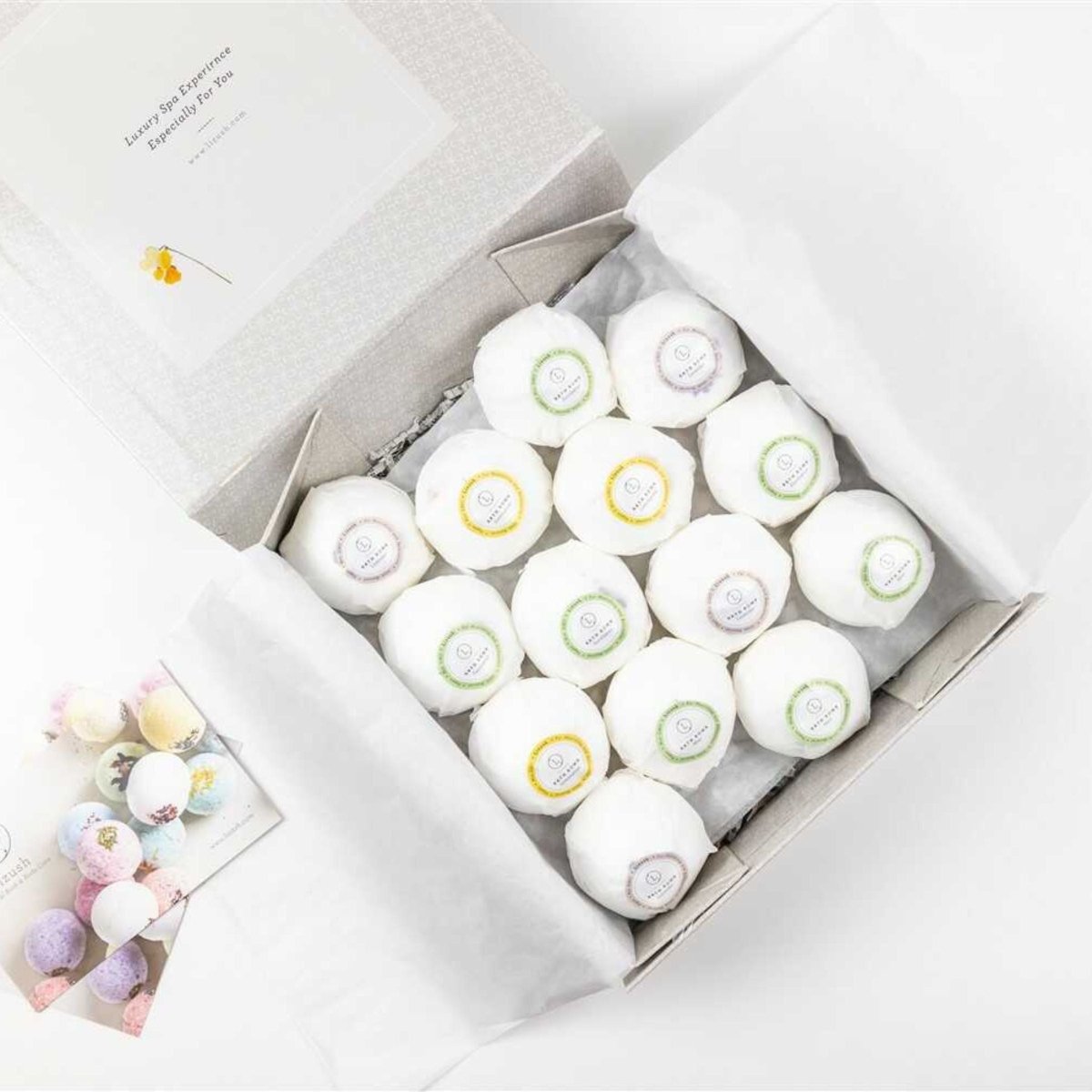 Personalized Big Bath Bomb Gift Box - Set of 14 for her, Customized Gifts for Women by Groovy Girl Gifts