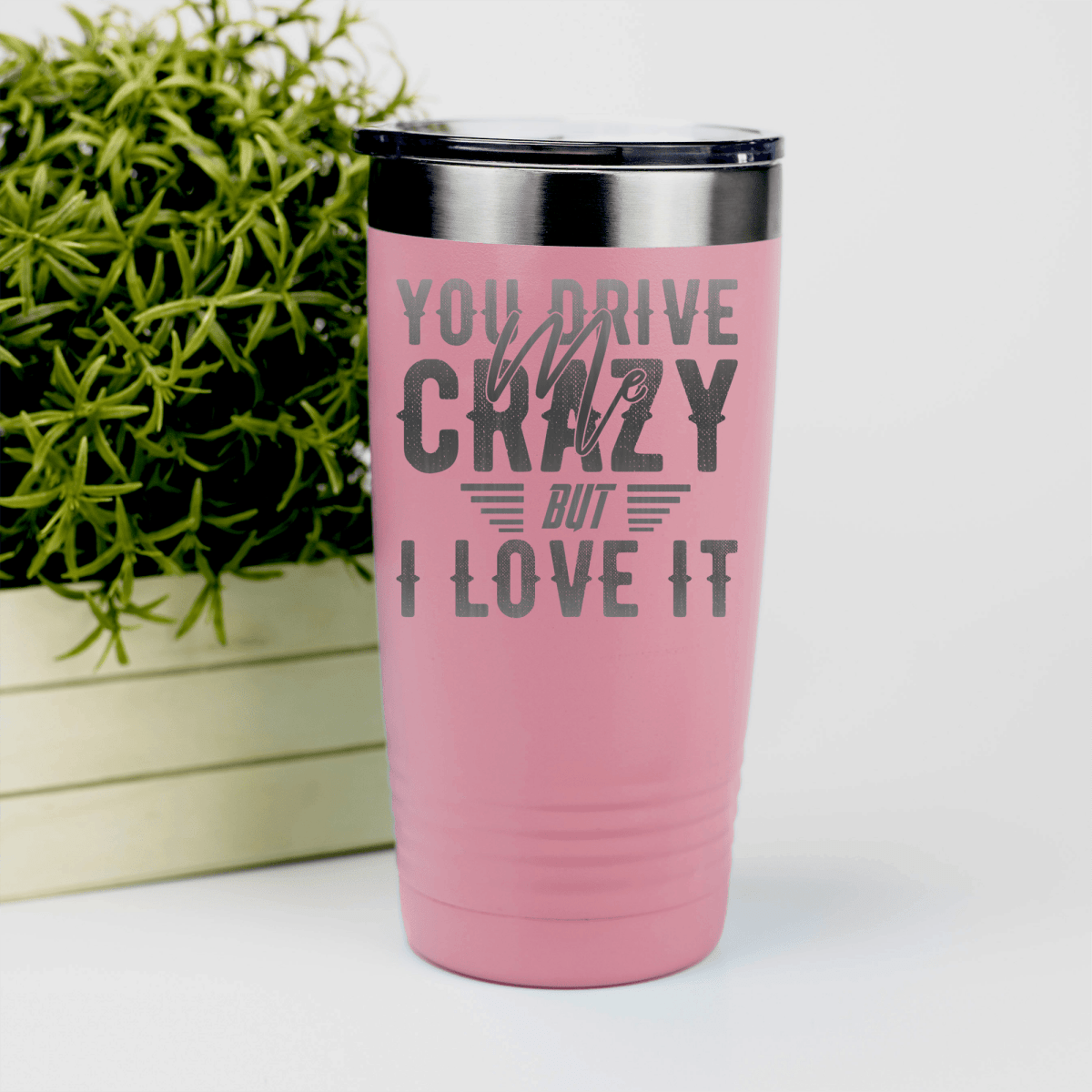 Salmon Best Friend tumbler You Drive Me Crazy But I Love You