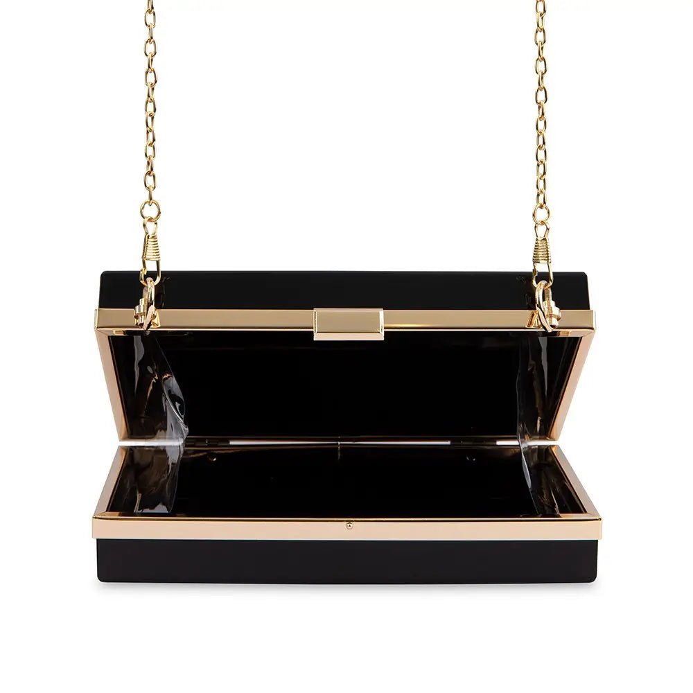 Bags & Luggage - Women's Bags - Clutches Calligraphy Acrylic Box Clutch