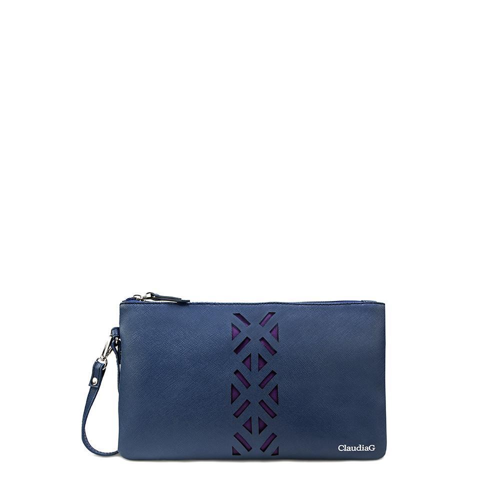 Bags & Luggage - Women's Bags - Clutches Leather PractiPouch Large - Sapphire