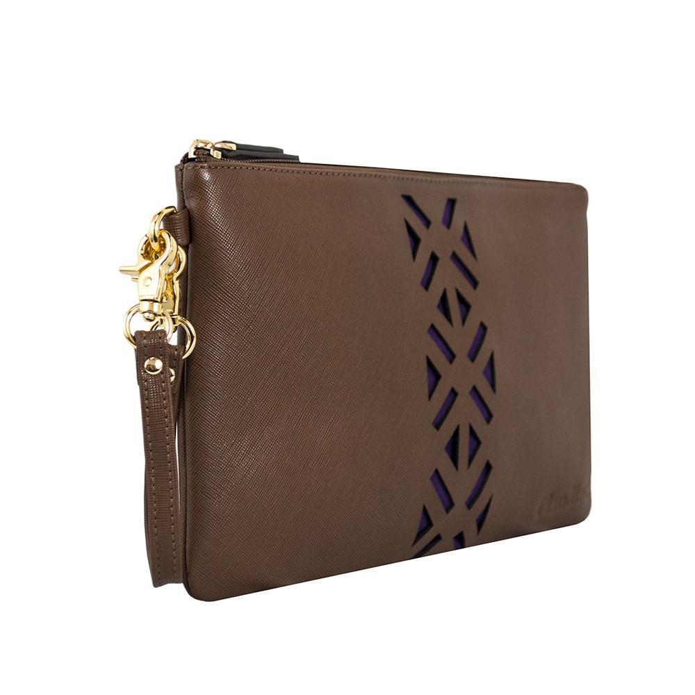 Bags & Luggage - Women's Bags - Clutches Leather PractiPouch Large - Sienna