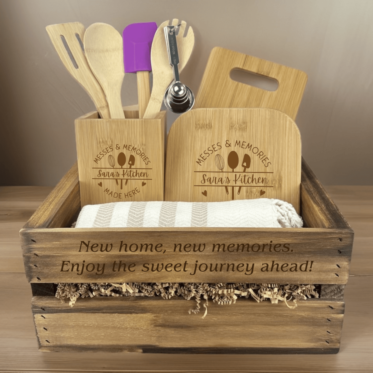 Personalized Warm Welcome Housewarming Gift Set for her, Customized Gifts for Women by Groovy Girl Gifts
