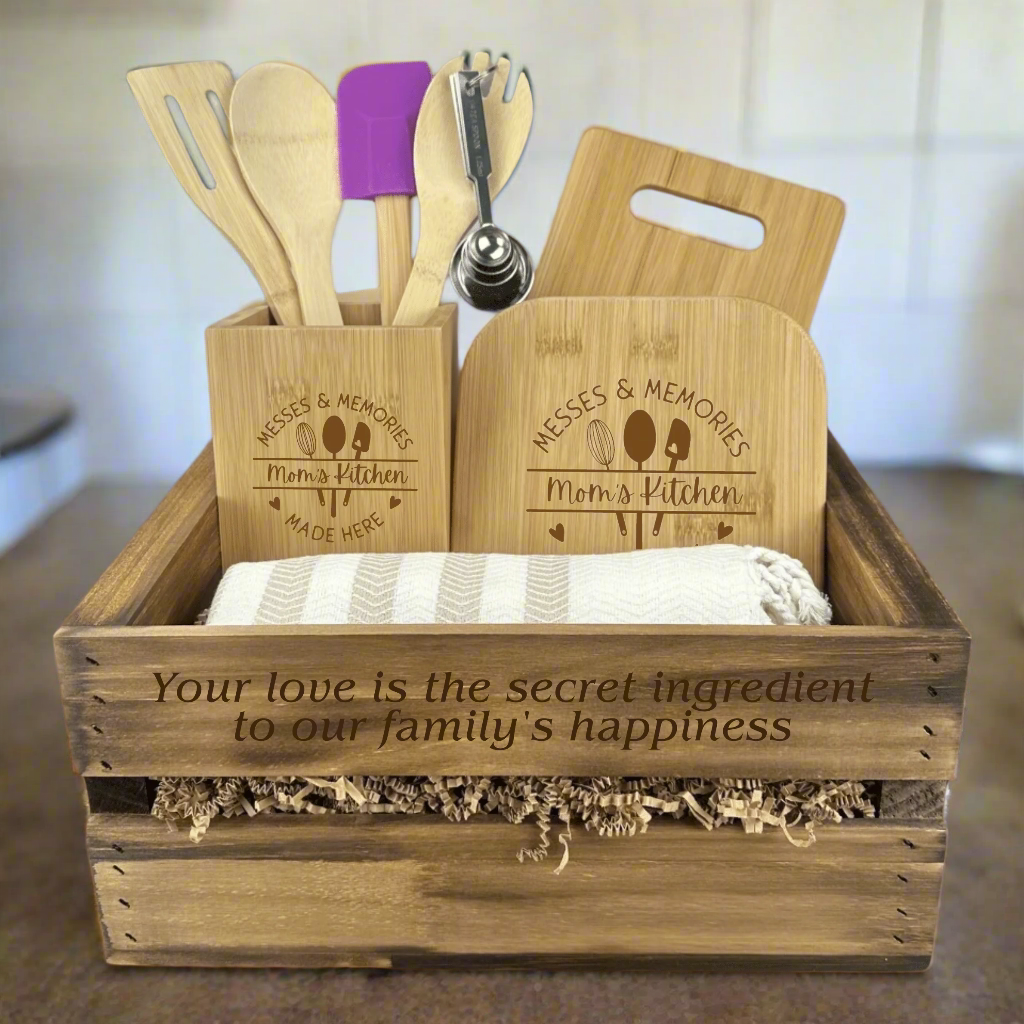 Personalized Mom's Kitchen Essentials Gift Set for her, Customized Gifts for Women by Groovy Girl Gifts