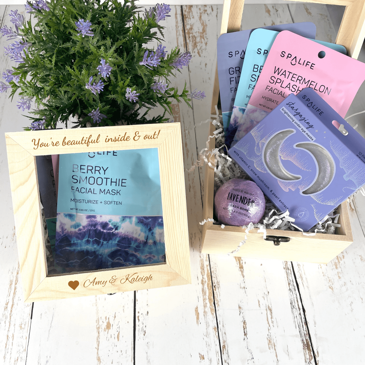 Personalized Graduate's Serenity Spa Set for her, Customized Gifts for Women by Groovy Girl Gifts