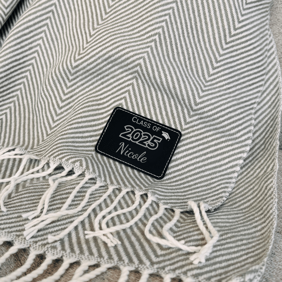 Personalized Graduate Comfort Blanket for her, Customized Gifts for Women by Groovy Girl Gifts