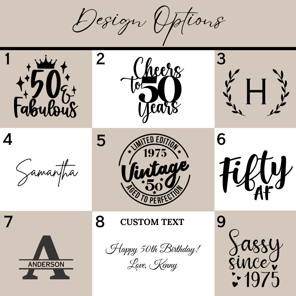 Personalized Custom 50th Birthday Blanket for her, Customized Gifts for Women by Groovy Girl Gifts