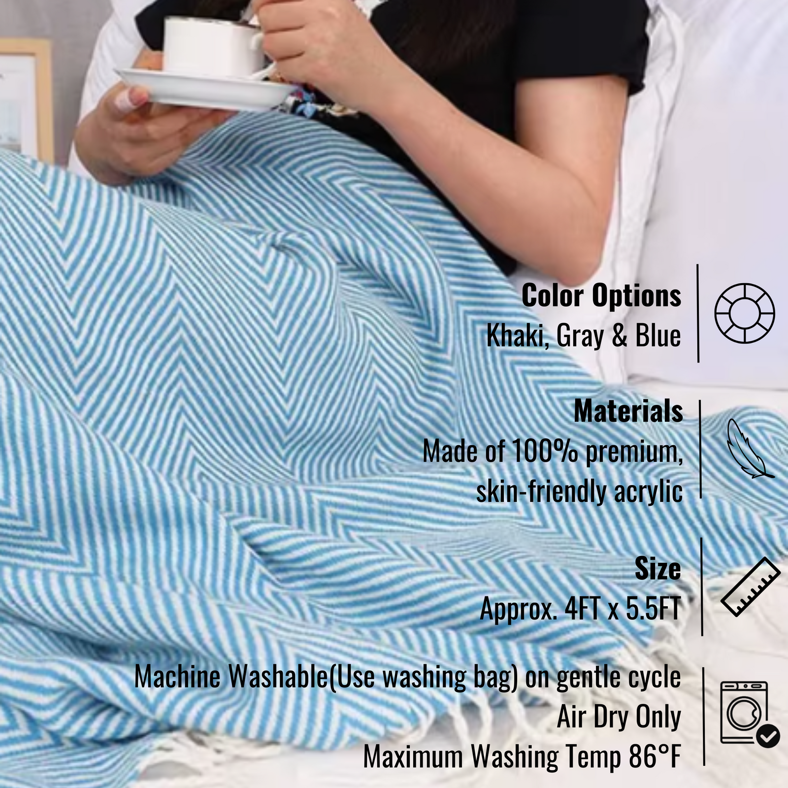 Birth Year Personalized Throw Blanket