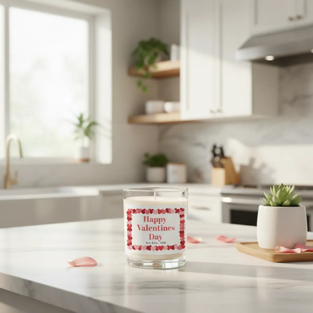 Couples Custom Message Candle