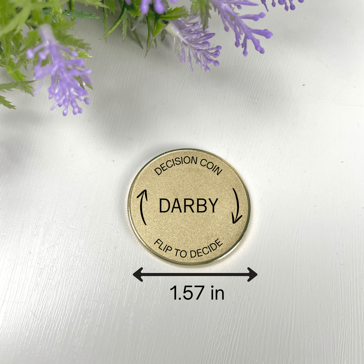 Personalized Personalized Decision Maker Coin for her, Customized Gifts for Women by Groovy Girl Gifts
