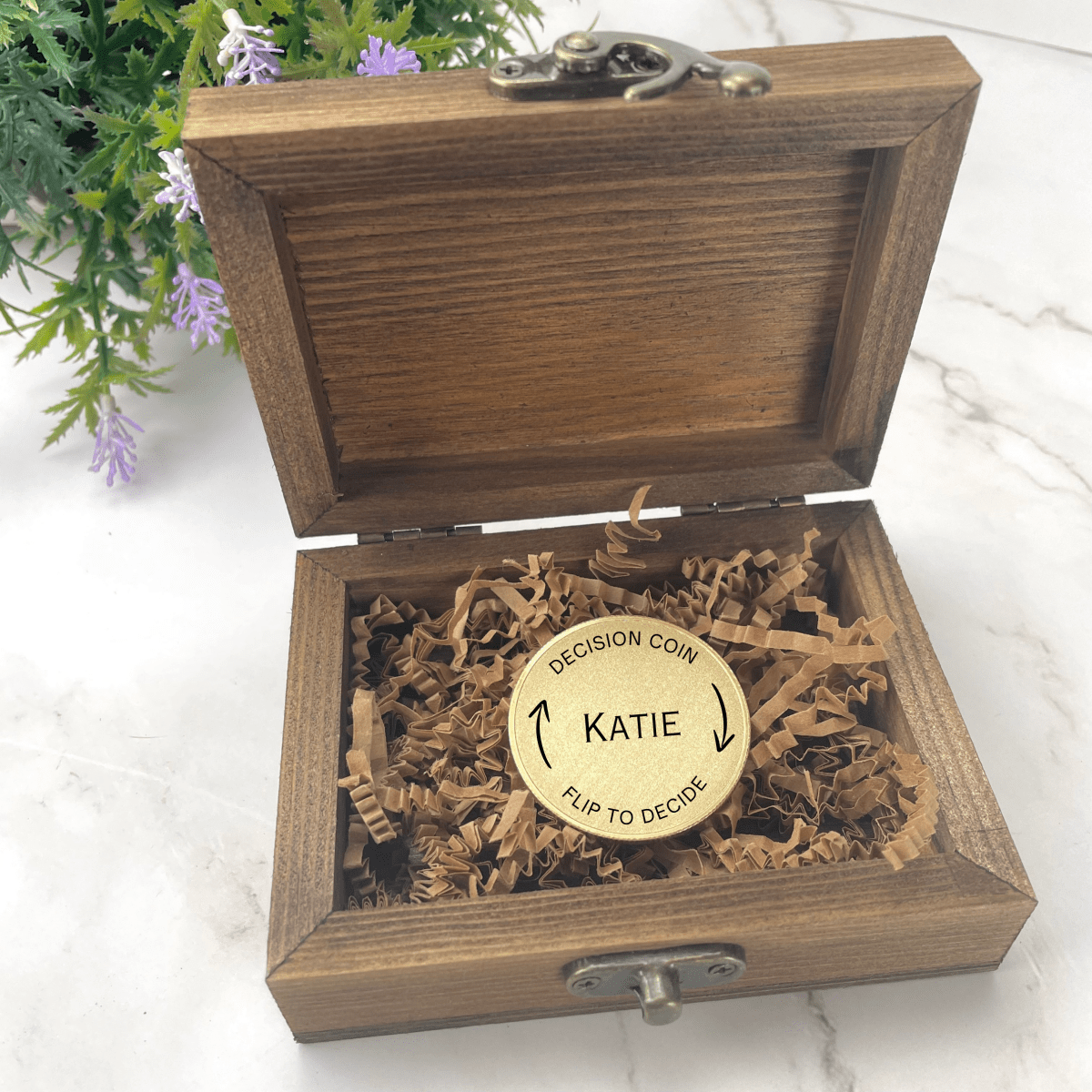 Personalized Personalized Decision Maker Coin for her, Customized Gifts for Women by Groovy Girl Gifts