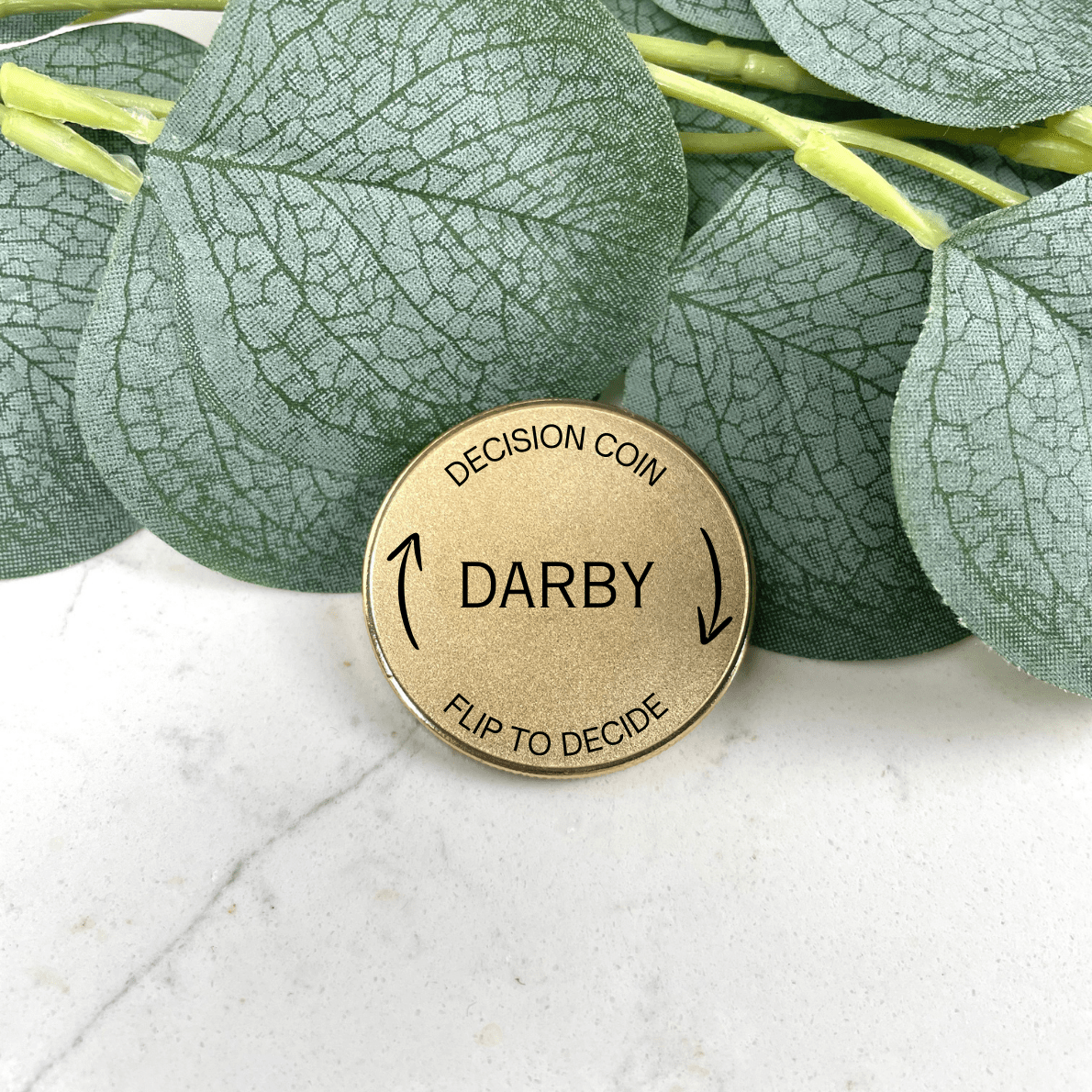 Personalized Personalized Decision Maker Coin for her, Customized Gifts for Women by Groovy Girl Gifts