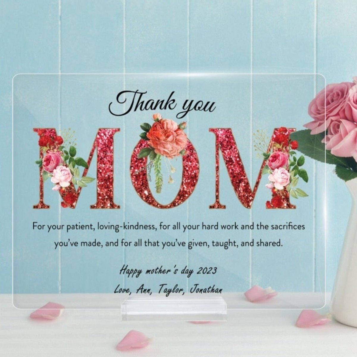 Custom Best Mom Plaque