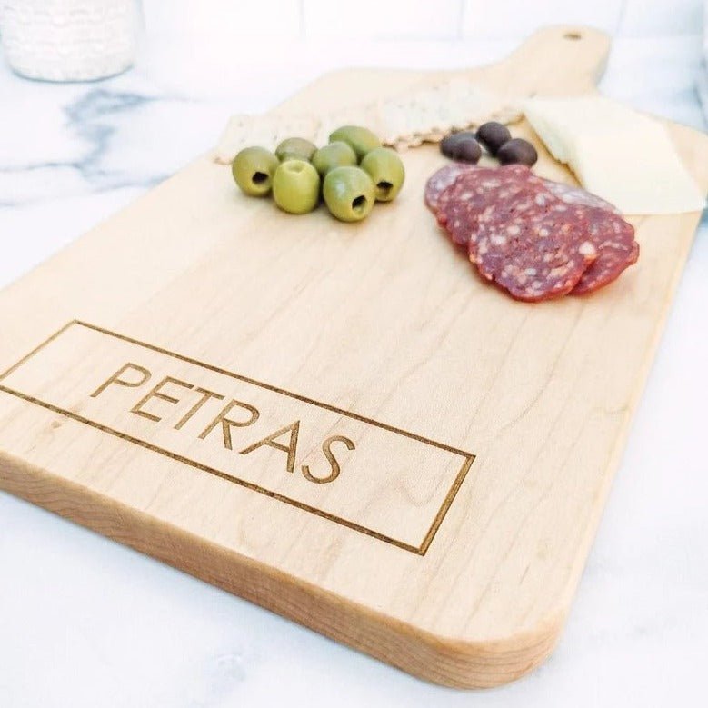 Cutting Board Personalized Wood Charcuterie Board