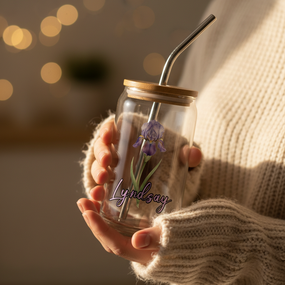 The Signature Birth Flower Glass