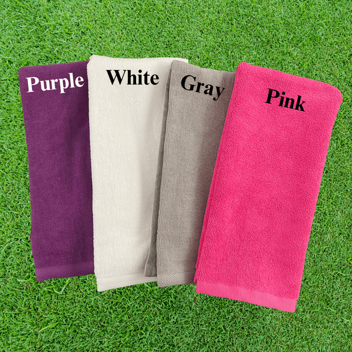 Personalized Monogrammed Golf Towel for her, Customized Gifts for Women by Groovy Girl Gifts