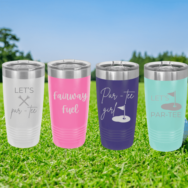 Personalized Golfer's Perfect Sip Companion for her, Customized Gifts for Women by Groovy Girl Gifts