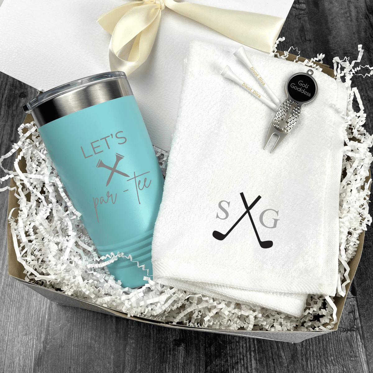 Personalized Swing & Sip Golf Gift Set for her, Customized Gifts for Women by Groovy Girl Gifts