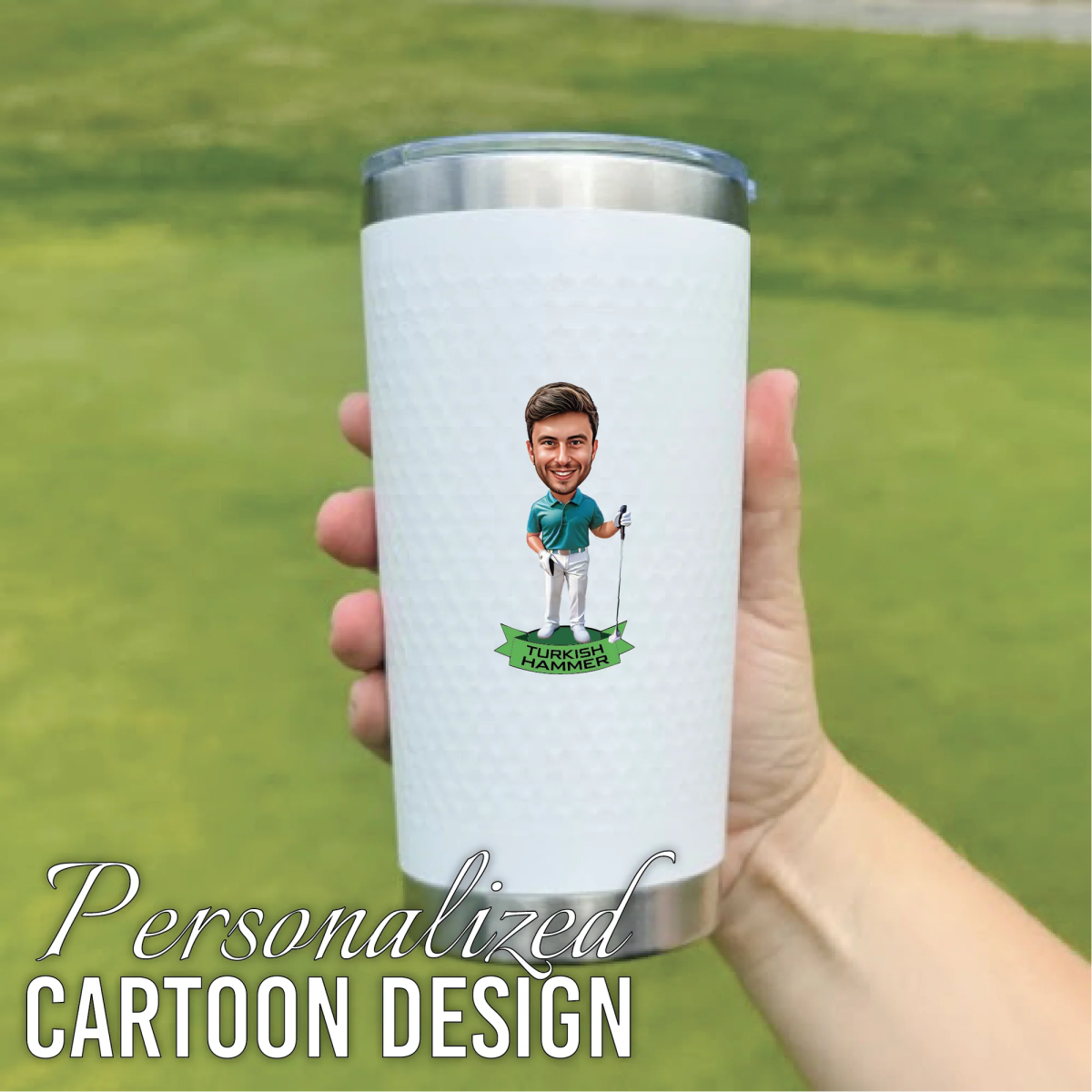 Personalized Fairway Fun Golf Tumbler for her, Customized Gifts for Women by Groovy Girl Gifts