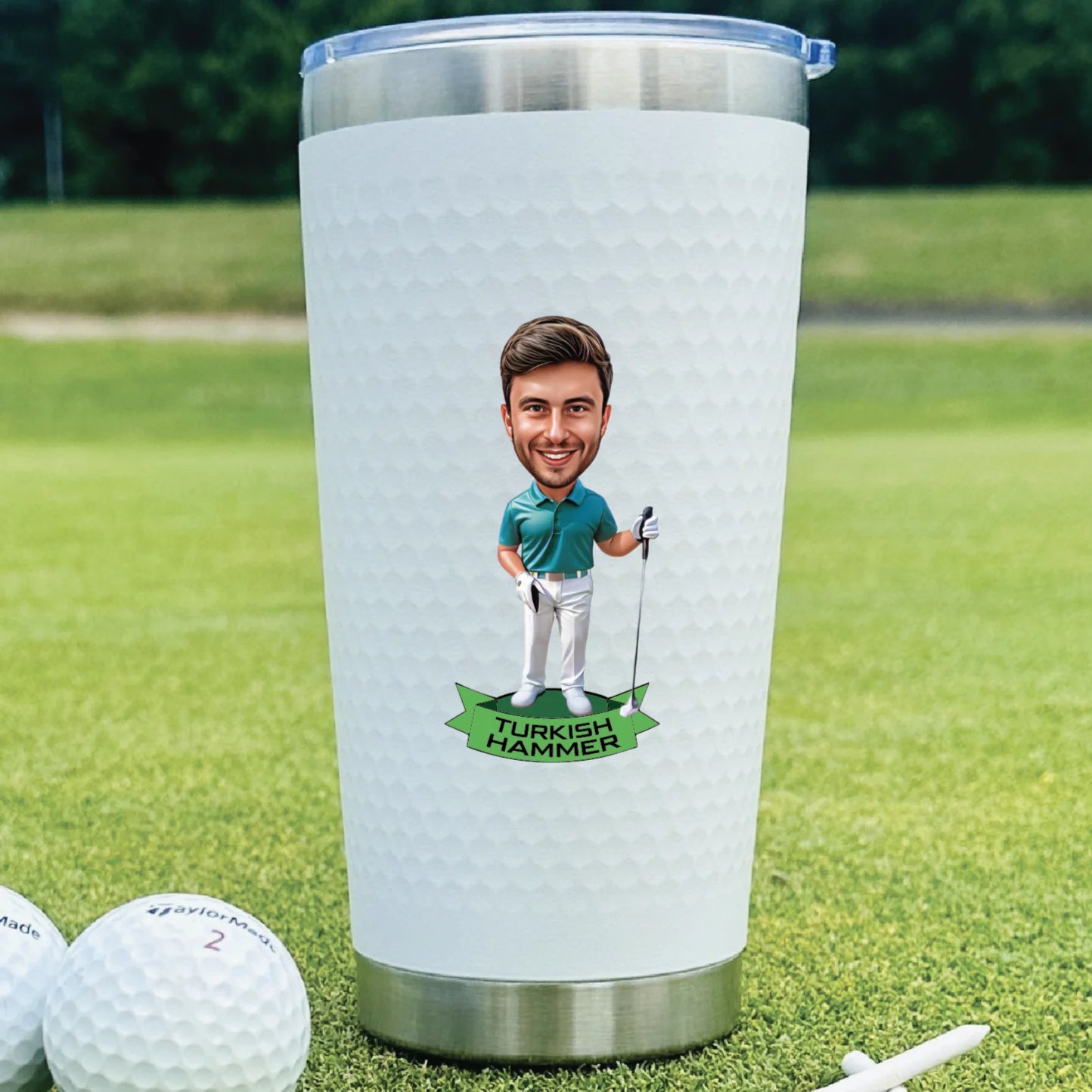 Personalized Fairway Fun Golf Tumbler for her, Customized Gifts for Women by Groovy Girl Gifts