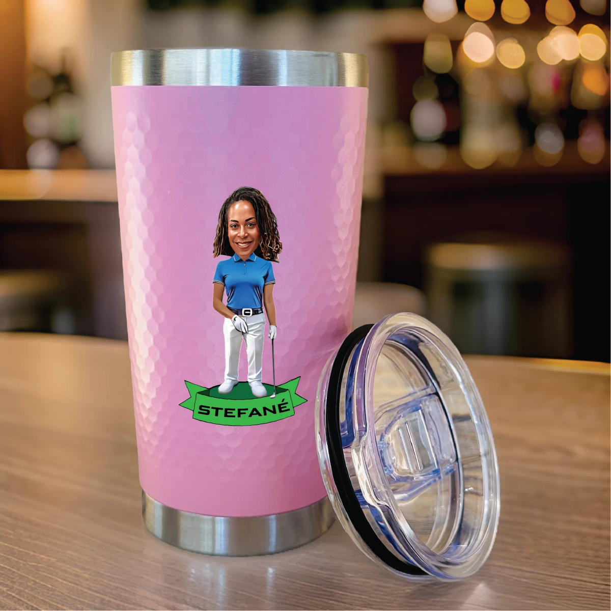 Personalized Fairway Fun Golf Tumbler for her, Customized Gifts for Women by Groovy Girl Gifts
