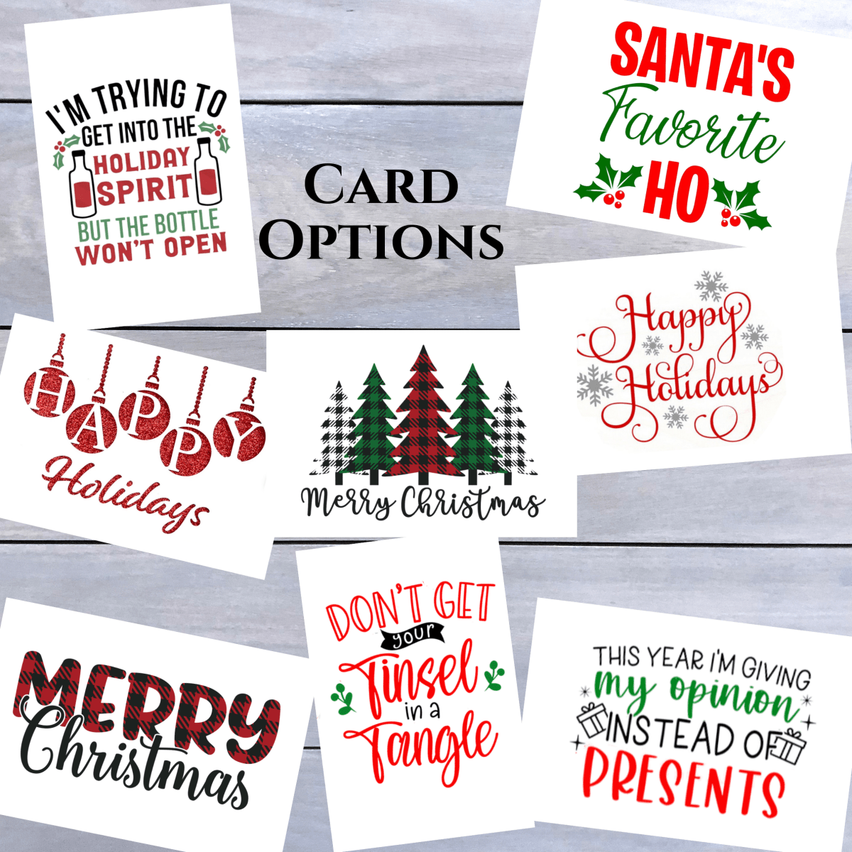 Personalized Holiday Cards for her, Customized Gifts for Women by Groovy Girl Gifts