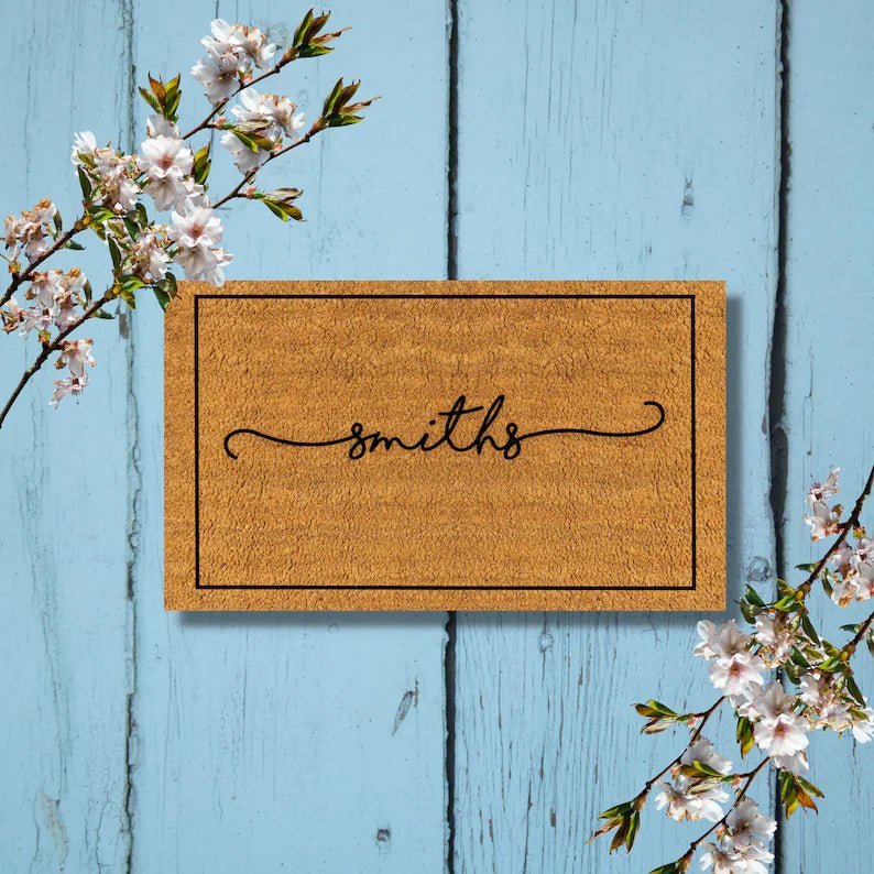 Home Goods Engraved Door Mat