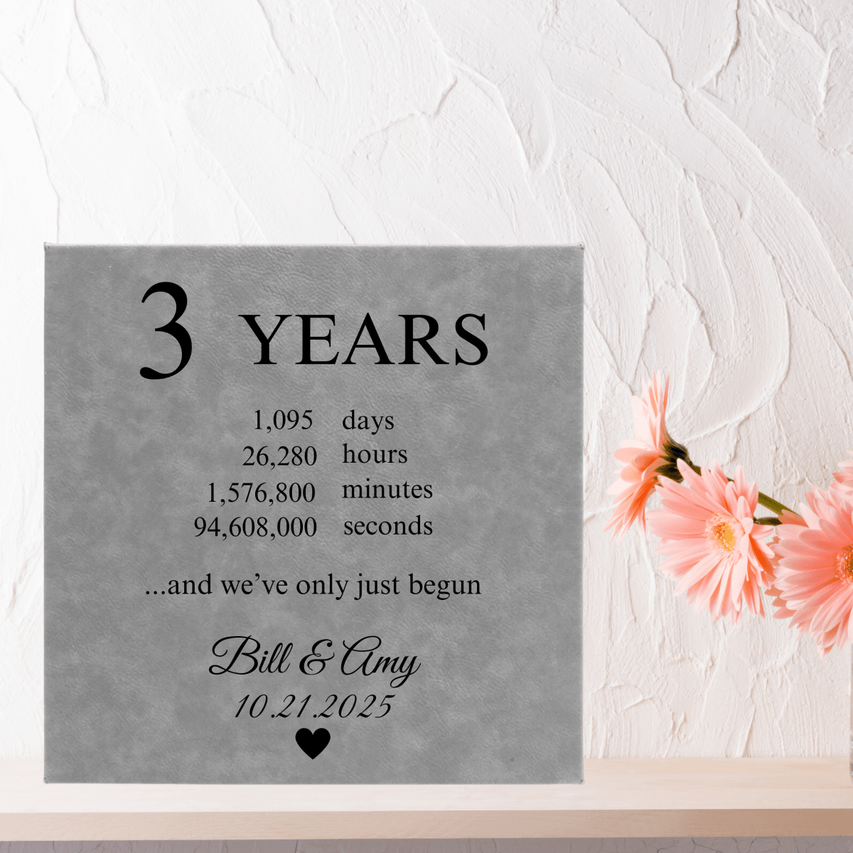 Personalized Years Unraveled Keepsake Sign for her, Customized Gifts for Women by Groovy Girl Gifts