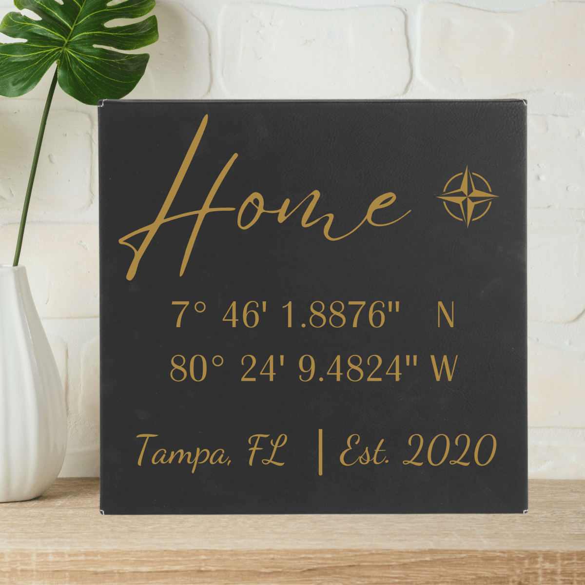 Personalized Memorable Milestone Coordinates Sign for her, Customized Gifts for Women by Groovy Girl Gifts