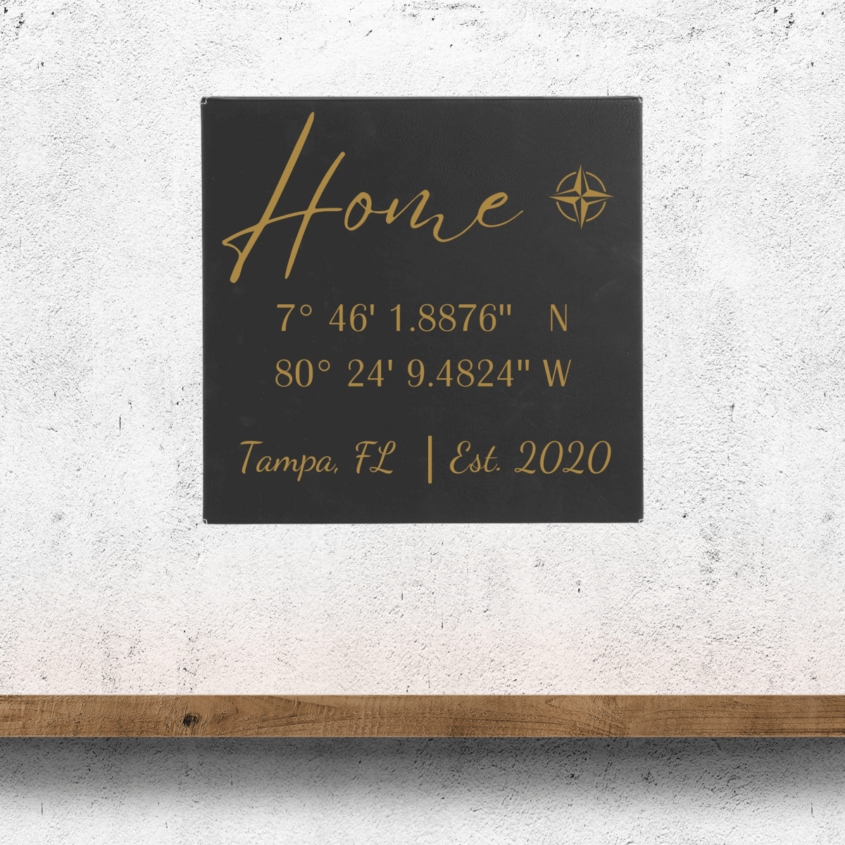 Personalized Memorable Milestone Coordinates Sign for her, Customized Gifts for Women by Groovy Girl Gifts