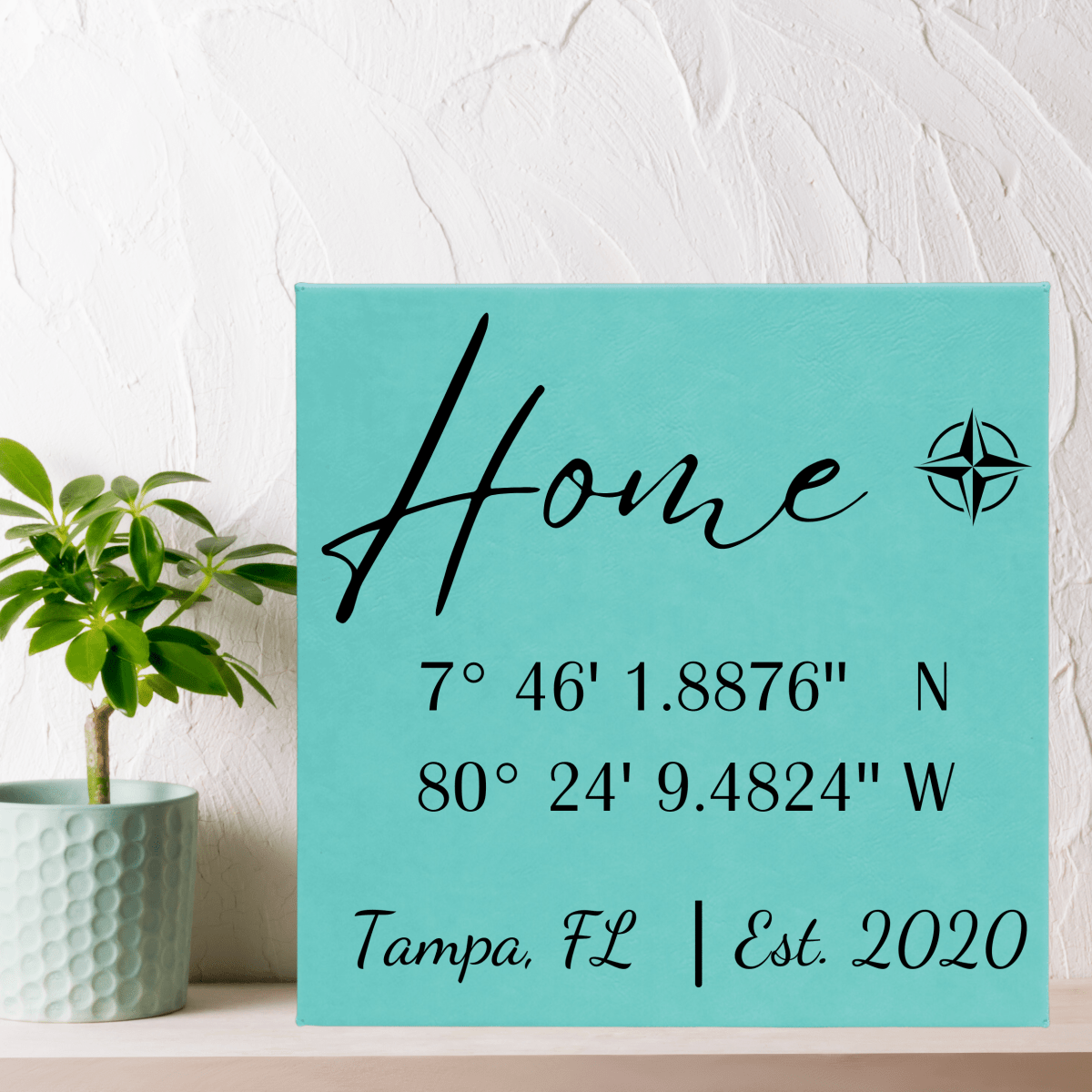 Personalized Memorable Milestone Coordinates Sign for her, Customized Gifts for Women by Groovy Girl Gifts