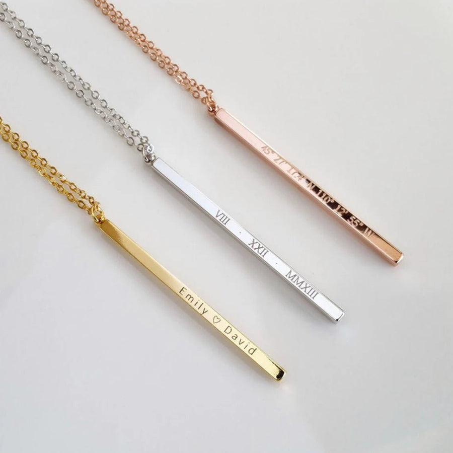 Personalized Coordinate Necklace for her, Customized Gifts for Women by Groovy Girl Gifts