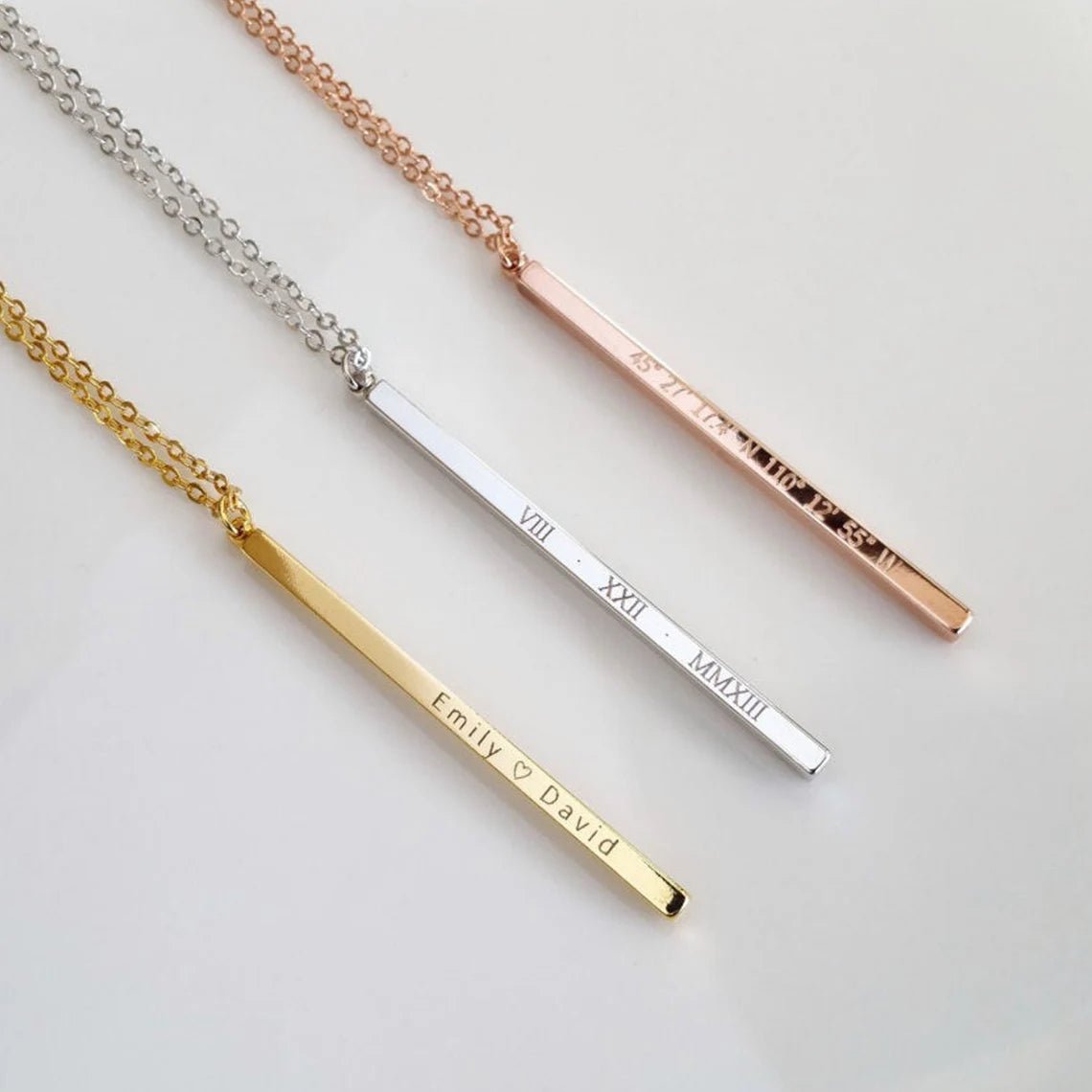 Personalized Coordinate Necklace for her, Customized Gifts for Women by Groovy Girl Gifts