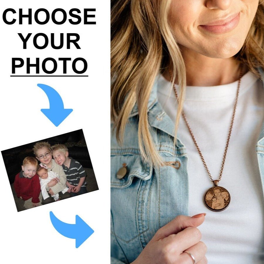 Personalized Etched In Love Wooden Necklace for her, Customized Gifts for Women by Groovy Girl Gifts