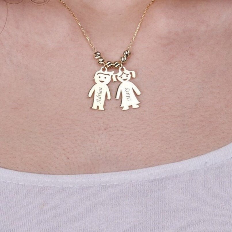 Personalized Kid's Name Necklace for her, Customized Gifts for Women by Groovy Girl Gifts