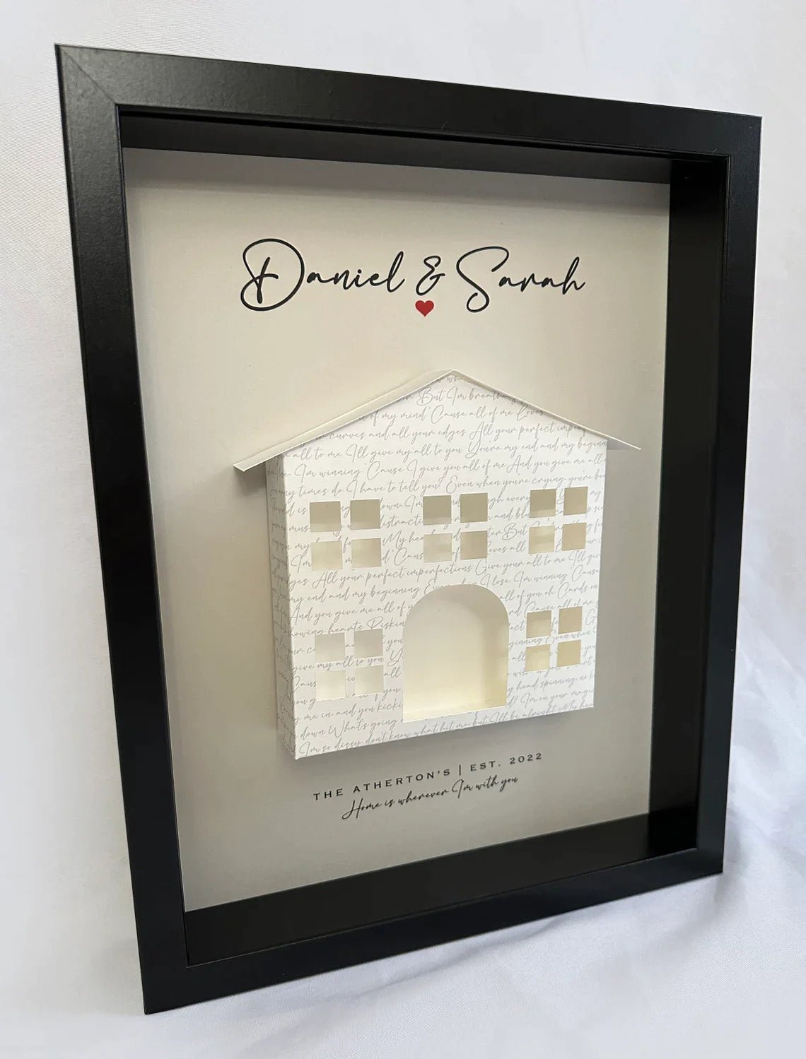 Personalized Melody of Memories Shadow Box for her, Customized Gifts for Women by Groovy Girl Gifts