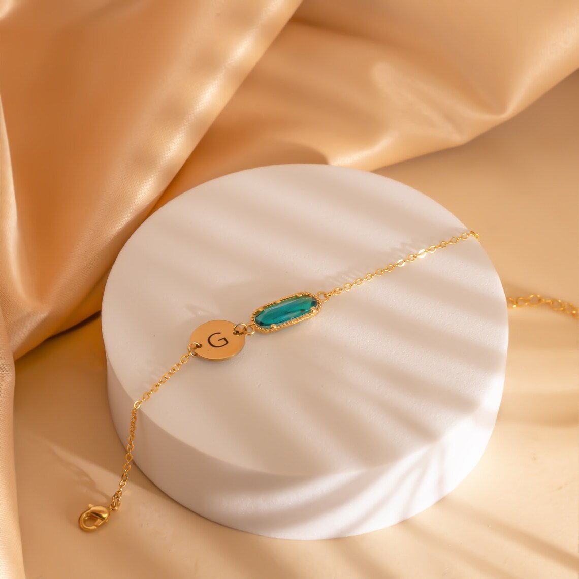 Personalized Custom Birthstone Personalized Bracelet for her, Customized Gifts for Women by Groovy Girl Gifts