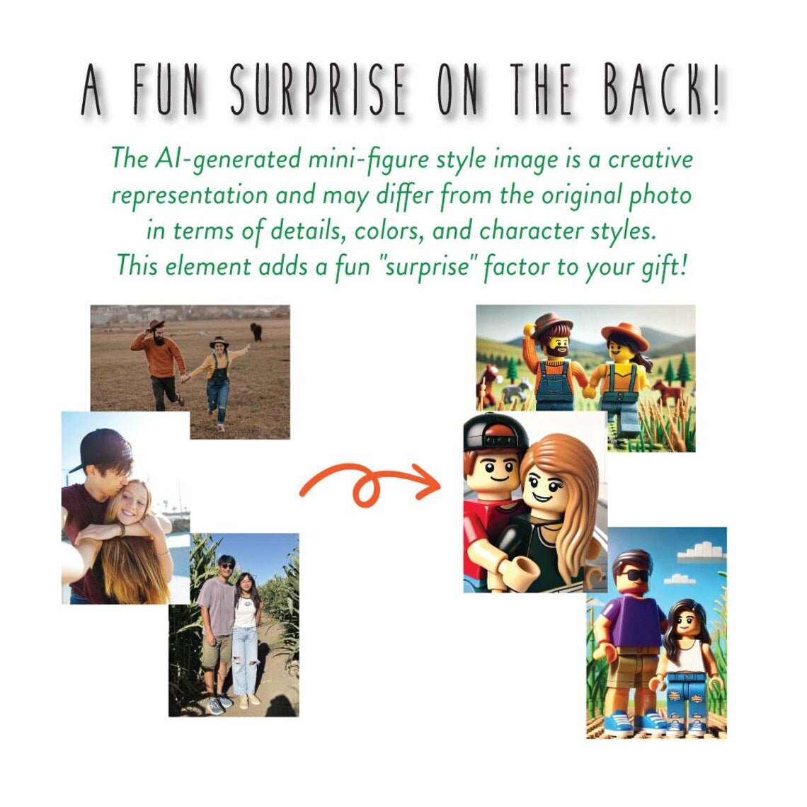 Personalized Mini - Figure Brick Photo Puzzle for her, Customized Gifts for Women by Groovy Girl Gifts