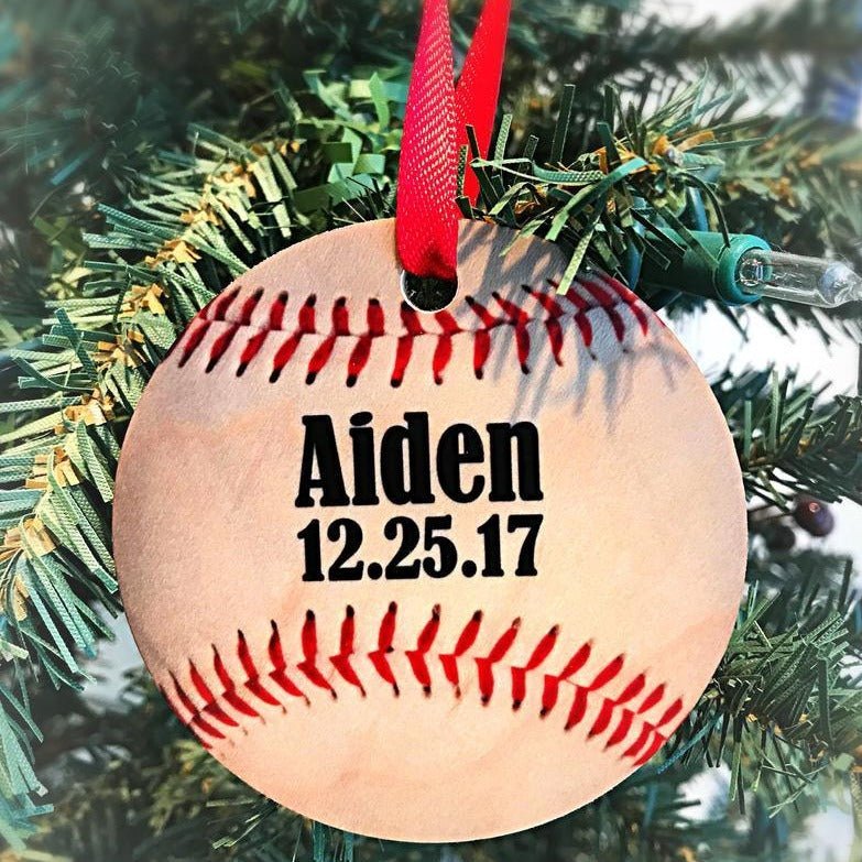 Personalized Slugger Ornament for her, Customized Gifts for Women by Groovy Girl Gifts