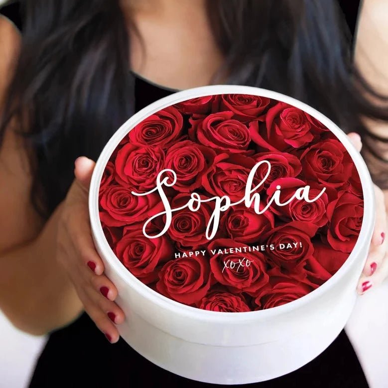 Personalized Valentine's Tea Gift Box for her, Customized Gifts for Women by Groovy Girl Gifts