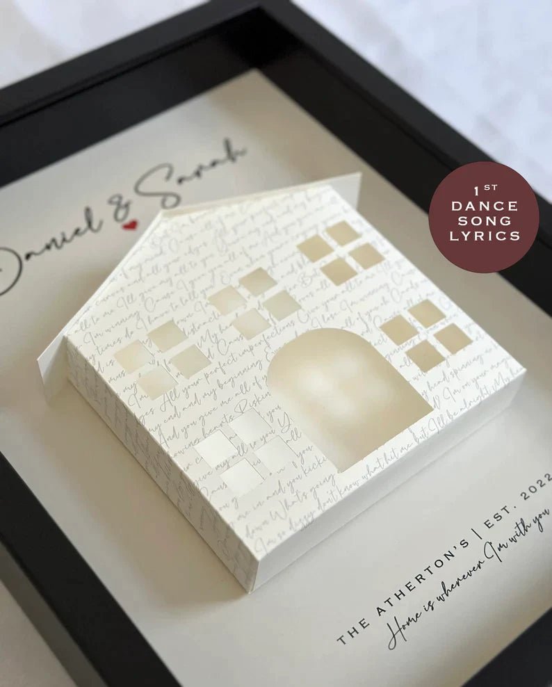 Personalized Melody of Memories Shadow Box for her, Customized Gifts for Women by Groovy Girl Gifts