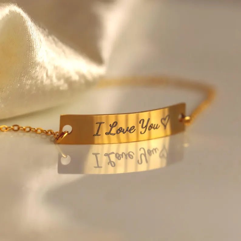 Personalized Custom Timeless Handwriting Bracelet for her, Customized Gifts for Women by Groovy Girl Gifts